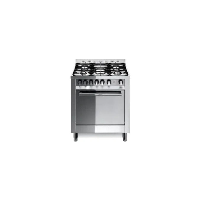 Lofra M76GV-C Cucina a Gas con Forno a Gas Ventilato 5 Fuochi Classe energetica A 70x60 cm Acciaio Inox Lucidato