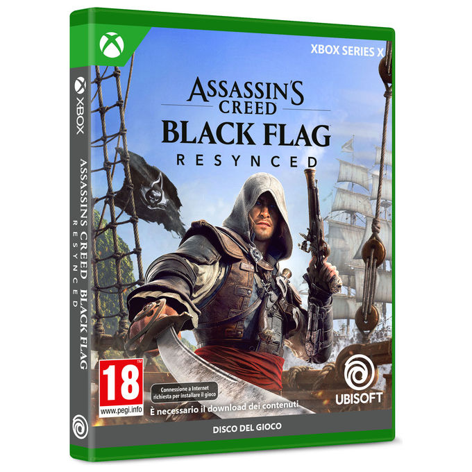 Ubisoft L00557 Assassin's Creed Black Flag Resynced Videogioco per Xbox Series X genere Azione Avventura lingua Italiana modalita' Singolo PEGI 18 colore Nero