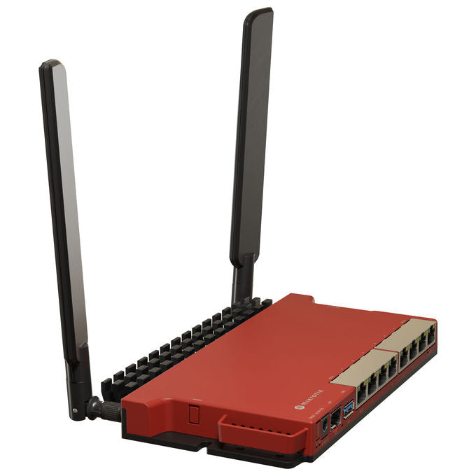 Mikrotik L009UiGS-2HaxD-IN router Wi-Fi 6, banda singola 2.4 GHz, 8 porte Gigabit Ethernet, 1 porta SFP 2.5G, dual-core 800 MHz, 512 MB RAM, RouterOS L5