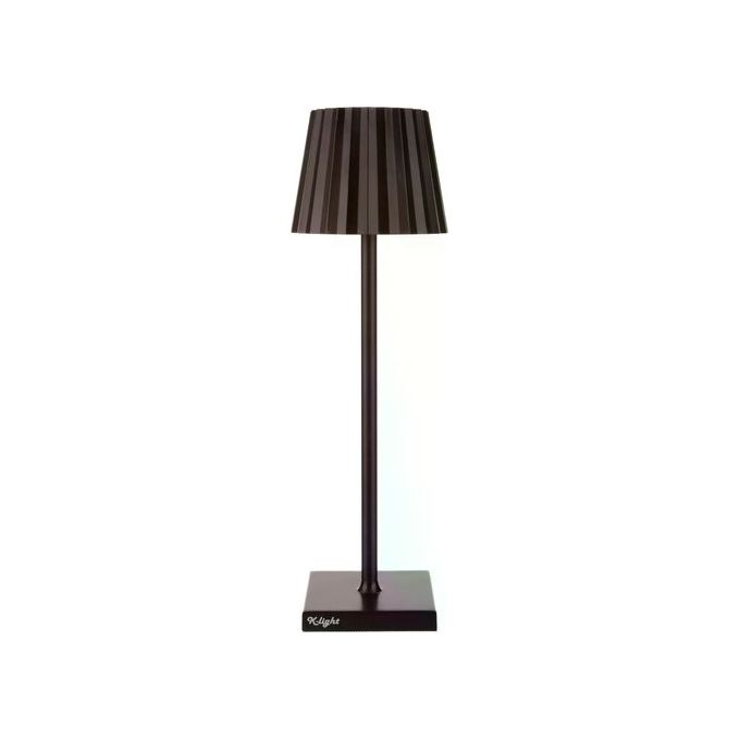 King Collection L1776621 Lampada da Tavolo a LED Ricaricabile in Alluminio e PMMA con Accensione Touch e Luce Calda Regolabile colore Ruggine