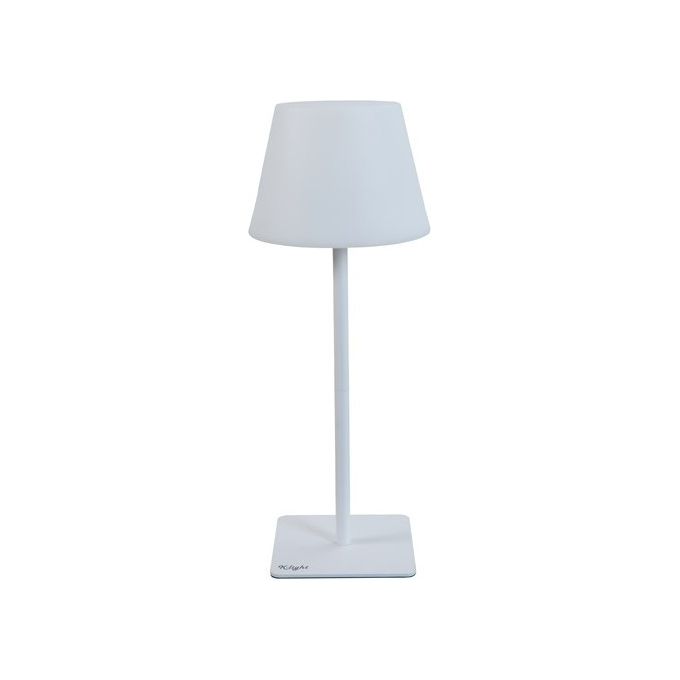 King Collection L1776630 Lampada da Tavolo Ricaricabile USB con Stelo Smontabile per Due Altezze Regolabili Dimmerabile LED Bianco CCT colore Bianco