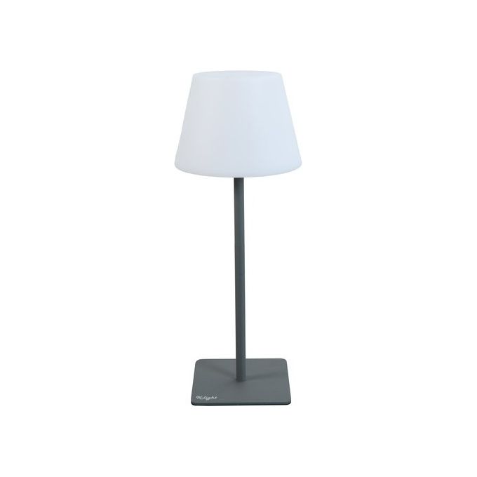 King Collection L1776631 Lampada Due in Uno LED ricaricabile USB stelo smontabile altezze regolabili colore Antracite