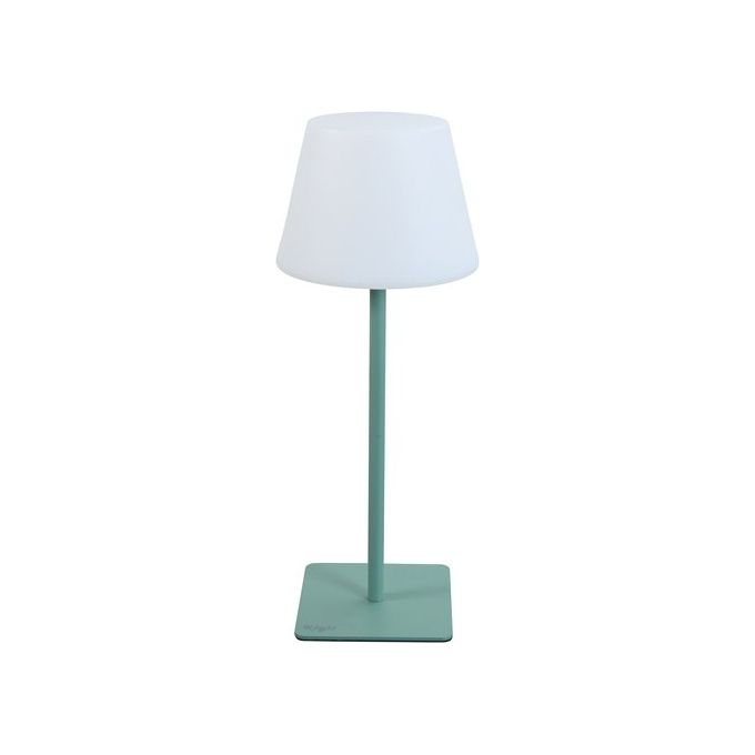 King Collection L1776632 Lampada da Tavolo LED Ricaricabile con Cavo USB Stelo Smontabile per Due Altezze colore Verde