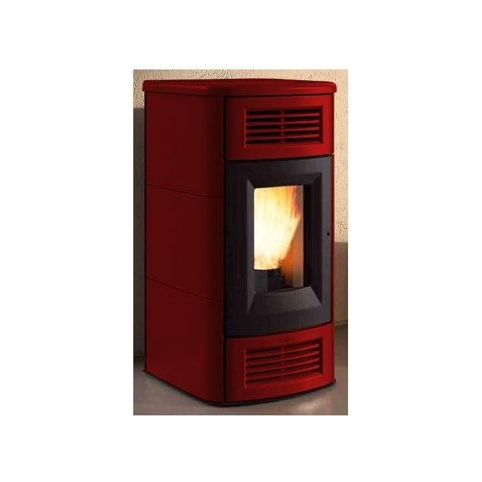 COLA LA13V30Y BEAUTY LUX Stufa canalizzata in maiolica con rivestimento Bordeaux colore Bordeaux