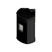 COLA LAFNF90Y MIMOSA Stufa a pellet canalizzata ad angolo Potenza termica 9,10 kW Capacita' serbatoio 16 Kg colore Nero