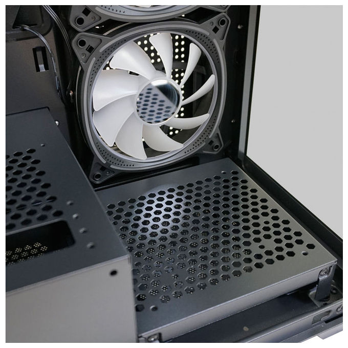 LC-Power LC-715B-ON Geh Midi ATX Gaming 715B Seamless_X Case PC ATX con ventole 120 140 mm colore Nero