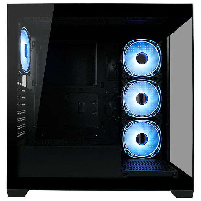 LC-Power LC-715B-ON Geh Midi ATX Gaming 715B Seamless_X Case PC ATX con ventole 120 140 mm colore Nero