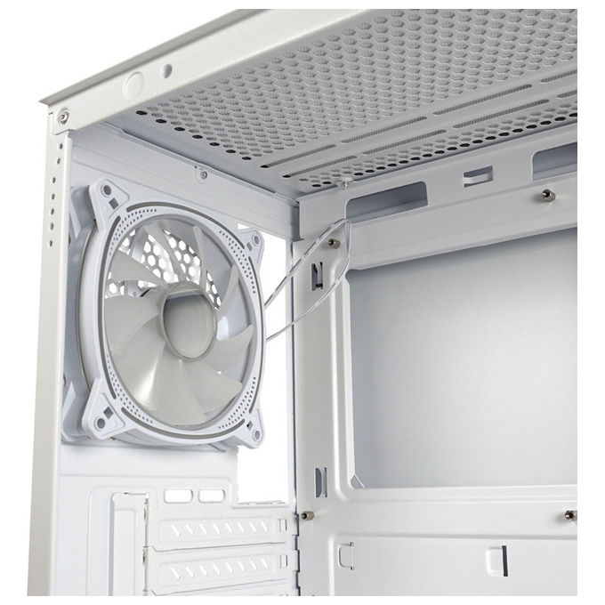 LC-Power LC-715W-ON Case Midi Tower ATX Micro-ATX Mini-ITX 3 Porte USB 3.2 Finestra Laterale colore Bianco