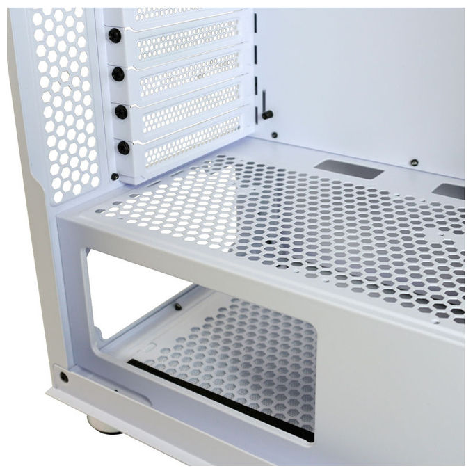 LC-Power 802W Gaming Midi Tower con Vetro Temperato e Ventole RGB 3x 120 mm 1x 120 mm ATX Micro-ATX Mini-ITX USB-C 3.2 Gen 2 colore Bianco