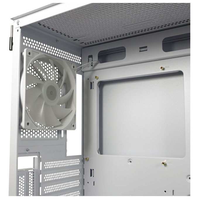 LC-Power LC-806W-ON LC-7041B-ON Midi Tower ATX Micro-ATX Mini-ITX USB 3.2 Gen 1 Type C Vetro Temperato colore Bianco