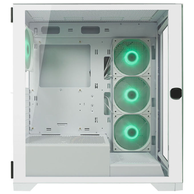 LC-Power LC-806W-ON LC-7041B-ON Midi Tower ATX Micro-ATX Mini-ITX USB 3.2 Gen 1 Type C Vetro Temperato colore Bianco