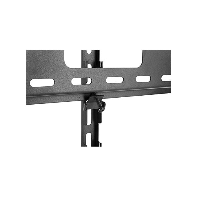 NVS LCD70 Supporto TV da pavimento orientabile per TV 37''-70'' con base in vetro temperato altezza regolabile su 3 posizioni VESA fino a 600x400 mm colore Nero
