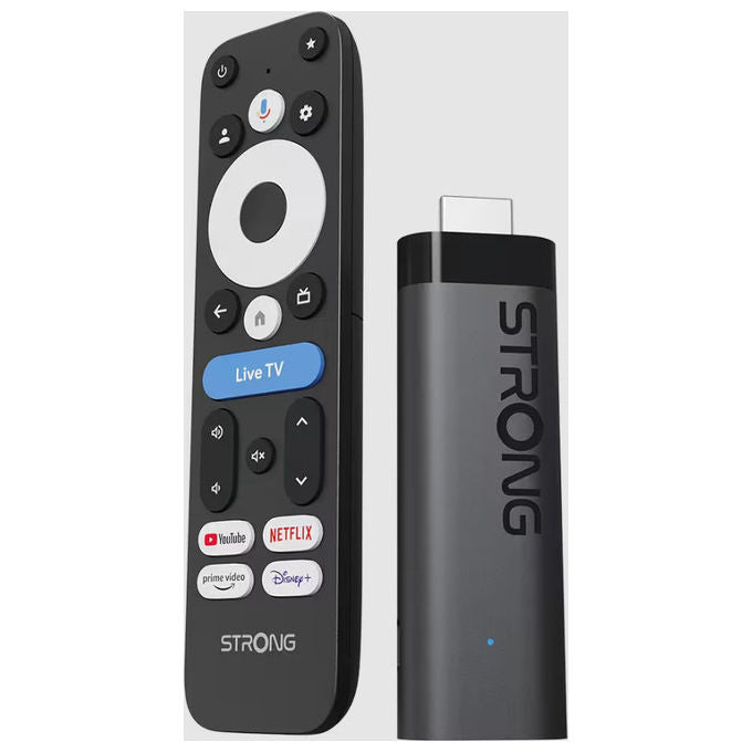 Strong LEAP-NOVA Dongle Smart TV HDMI 4K Ultra HD Android 14 Wi-Fi 6 Dolby Vision 32 GB colore Nero