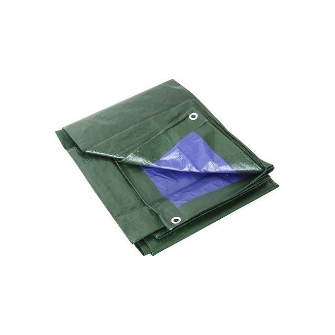 Labor 300153 Telone PVC Rinforzato con Occhielli 5x6 m Impermeabile Anti UV colore Verde