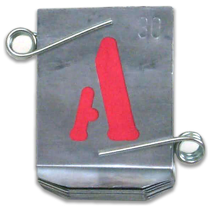 VBW Stampi Alfabeto in Zinco 80 mm - Set Completo Lettere Maiuscole per Marcatura su Metallo Legno Plastica colore Nero