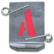 VBW LF-0810028 Stampi Alfabeto in Zinco Mm 100 colore Argento