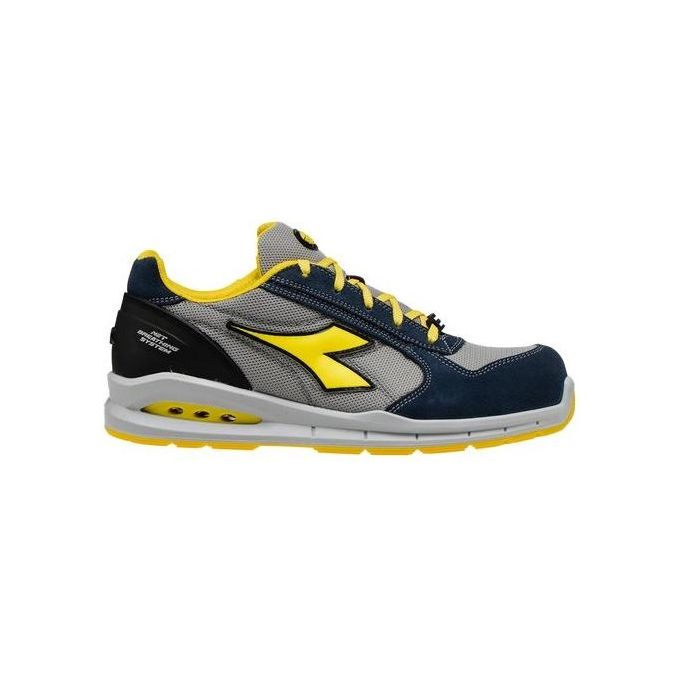 Diadora 701176217 Run Net Airbox Low Scarpa Antinfortunistica S1P SRC Puntale Alluminio 200J Suola Antiscivolo Calzata 11 colore Blu Grigio