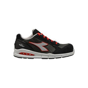 Utility Diadora 701.176221 Run Net Airbox Low Scarpa Antinfortunistica S3 SRC Uomo Puntale Alluminio 200J colore Asfalto Argento Rosso