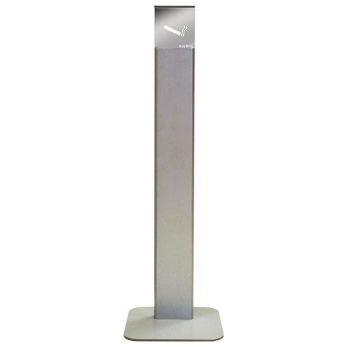 Alubox 1005701 Posacenere a Colonna da Esterno Autoportante Acciaio Inox e Alluminio 30x30x98 cm Made in Italy colore Argento