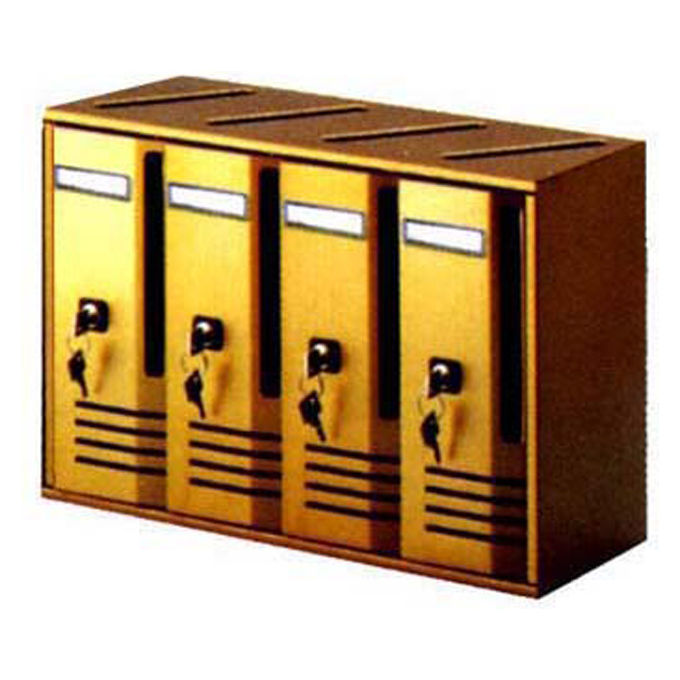 Alubox 1007652 Cubo C6 Blocchiera Postale 6 Posti in Alluminio Verniciato Ruggine