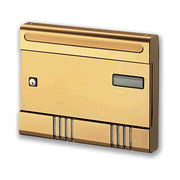 Alubox 1007658 ESSE Cassetta posta componibile alluminio verniciato con serratura di sicurezza colore Ruggine