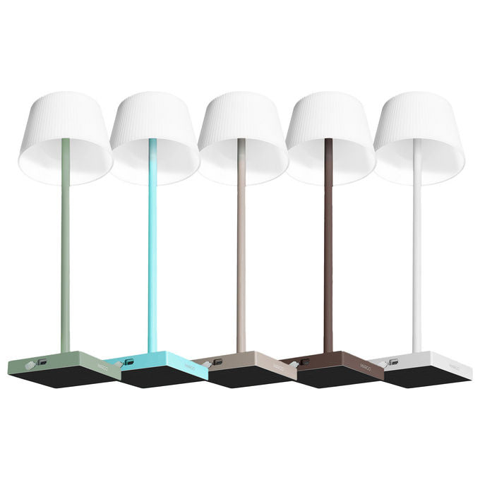 CENTURY ITALIA S.R.L. MARGÒ Lampada da Tavolo Ricaricabile 4W 3000K 200 lm Touch Control IP54 colore Corten