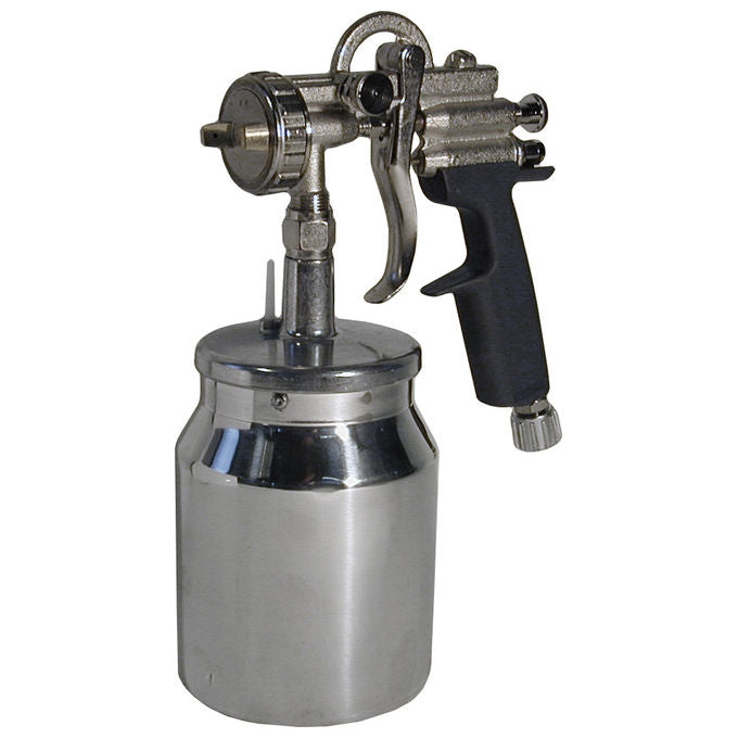 WALMEC 27022 UR Plus Aerografo professionale con serbatoio inferiore 1000 cc ugello 2,2 mm pressione 3,0-3,5 bar consumo aria 200-350 lt-min colore Nero