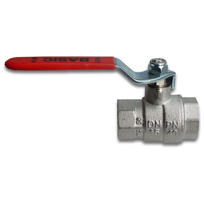 Morandelli 35022000300 Serie Evolution Valvola a Sfera Passaggio Totale FF 3-4'' Leva Alluminio Made in Italy