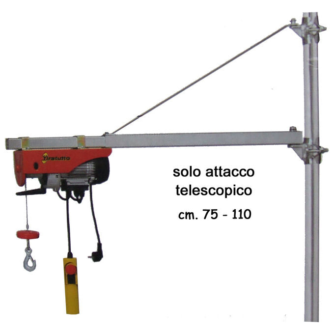 Einhell GT-SA1200 Braccio per Paranco Attacco Telescopico Compatibile con Paranco GT-SA1200 Estensione Telescopica per Sollevamento in Spazi Ristretti colore Nero
