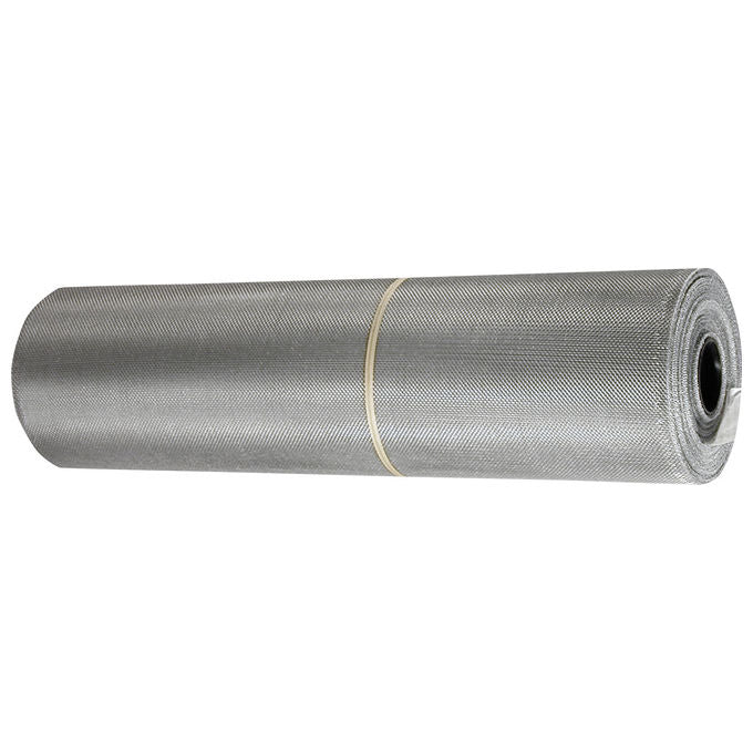 T.I.E. Tessitura Industriale MT. 1 X 30 - MAGLIA 18X16 Tela Zanzariera in Alluminio 18x16 cm con Rotolo da 30 m colore Argento