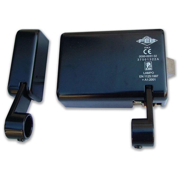 Assa Abloy 47789 Yale 9109C Maniglione Antipanico Tripla Chiusura Laterale 3 Punti Entrata 70 mm colore Nero