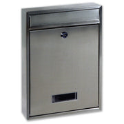 Alubox 49158 Lifter Quadra Cassetta Posta in Acciaio Inox AISI 304 Formato Rivista con Cilindro di Sicurezza colore Inox Satinato