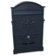 Alubox 49166 Regie Poste Cassetta Postale in Alluminio Pressofuso con Serratura di Sicurezza e Formato Rivista colore Verde