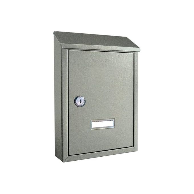 Alubox 95067 Lifter Prima Cassetta Postale a Parete Serratura Cilindro Sicurezza Uso Interno Esterno colore Argento