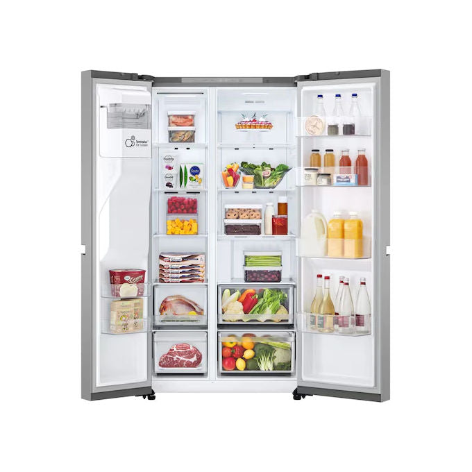 LG GSLC40PYPE Frigorifero Side-by-Side 638L Classe E Dispenser Linear Cooling Prime Silver (179x91x73 cm)