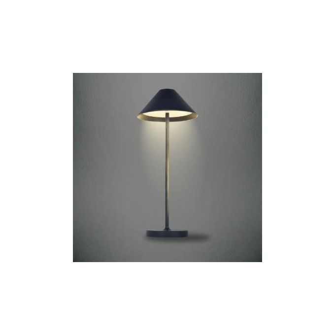 Kelu' LIBERY BLACK Liberty Lampada da Tavolo Ricaricabile 3 W 3000 K IP54 USB Type C colore Nero