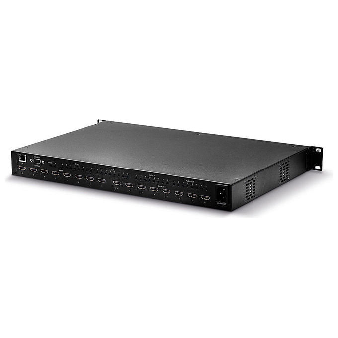 Lindy switch matrice HDMI 8x8, 4K 60Hz, video wall seamless, scaler integrato, HDMI 2.0, HDR, controllo LAN RS-232, rack 19''