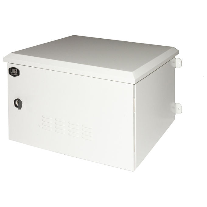 Link LK190945IP Armadio Rack 19'' 9U da Esterno IP55 600x450x467mm Acciaio SGCC 2 Ventole Filtrate colore Grigio Chiaro