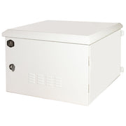 LINK LK191260IP Armadio rack 12U per reti esterne IP55 con ventole filtrate e porta in vetro temprato colore Grigio chiaro