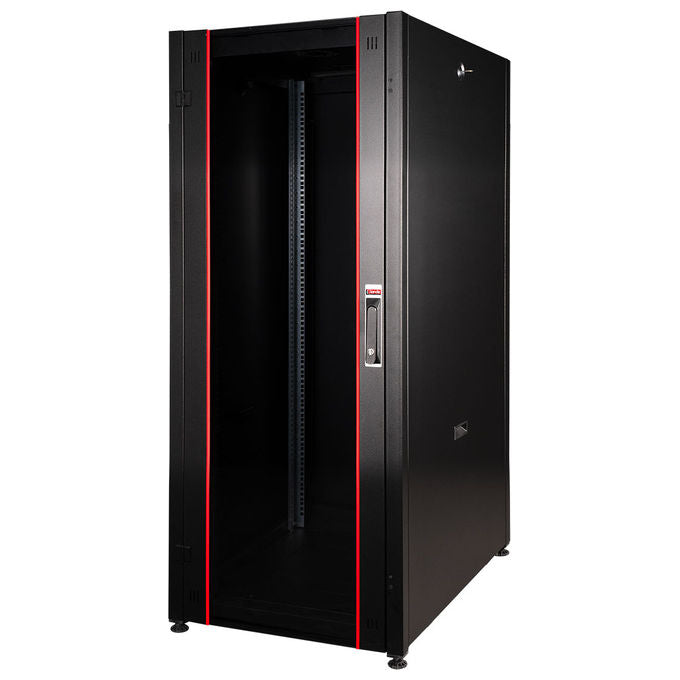 Link LK1942U610PTN Serie EAVI Armadio Rack per Reti 19'' 42U 200x60x100 cm Porta Traforata colore Nero