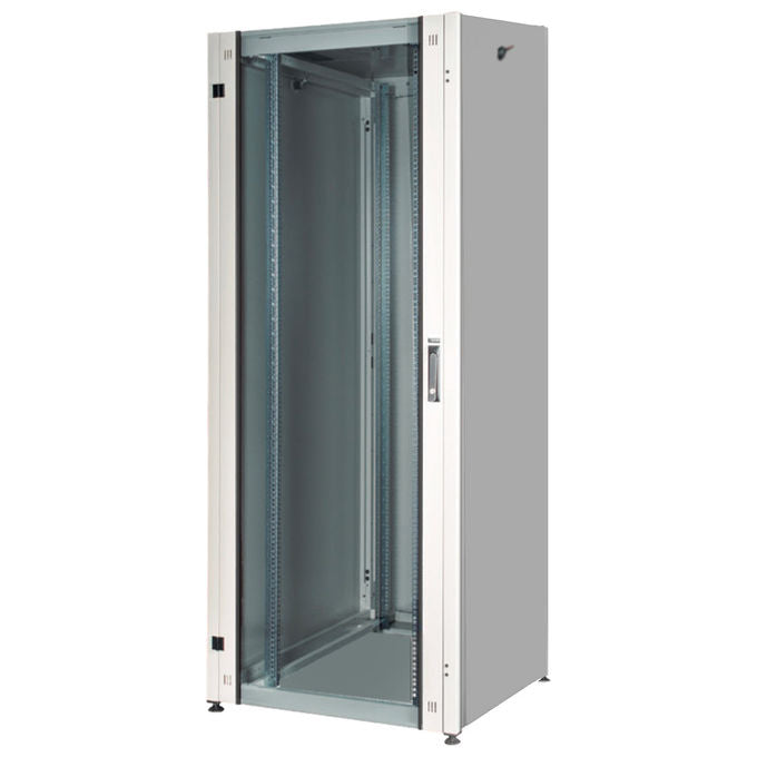 LINK LK1942U610PV Serie EAVI Armadio Rack per Reti 19'' 42U Carico 1000 Kg Porta in Vetro Temperato colore Grigio