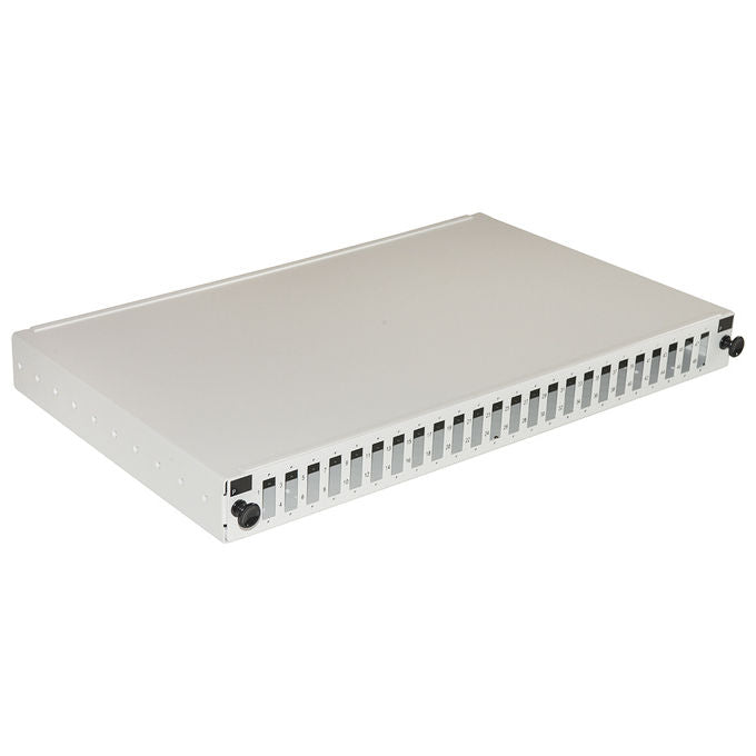 Link Pannello Fibra Ottica 19'' con 24 Porte SC Duplex Profondita' 250mm Grigio con Accessori