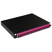 LINK LK24SC4PD Pannello Fibra Ottica 19 Pollici con 24 Adattatori SC Duplex OM4 Profondita' 250 mm con 48 Pigtail Installati colore Nero