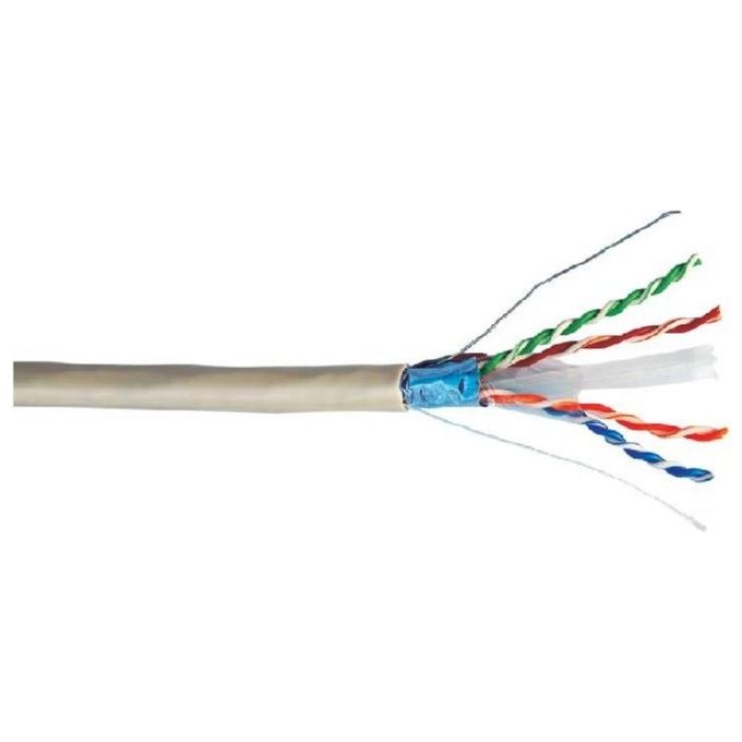 Link Cavo Solido Schermato Ftp per Reti Categoria 6 lszh in Rame Matassa 305mt Classe Eca