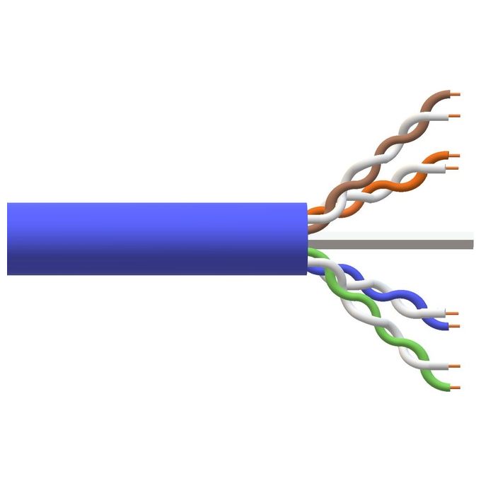 LINK LK305U6CB Cavo UTP Categoria 6 Solido 305 m Rame AWG24 LSZH CPR Cca colore Blu