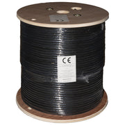 Link LK305U6EST Cavo di Rete Cat 6 U-UTP per Esterni Rame AWG24 Guaina HDPE Resistente UV PoE 305 m colore Nero