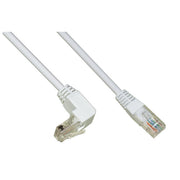 Link LK5E005P Cavo Patch UTP Cat 5E non schermato 1 connettore 90° 0.5 m colore Bianco