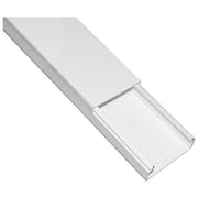 Link canalina passacavi in pvc mm 60x25 mt 2 con coperchio scorrevole Bianco