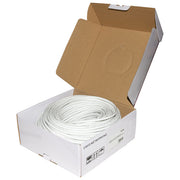 LINK LK6A100W Matassa Cavo di Rete Categoria 6A U-UTP Flessibile AWG24-7 Rame Guaina LSZH 100 metri colore Bianco