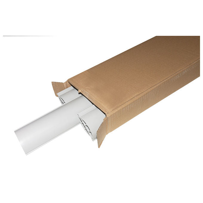 Link LK750207 Canalina Passacavi Calpestabile da Pavimento PVC 75x20 mm 7 tratti 1 mt Coperchio Scorrevole colore Grigio